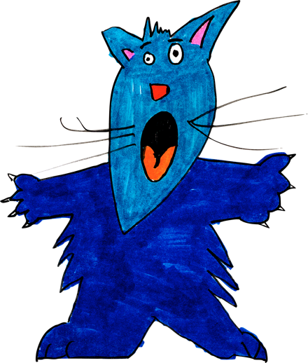 Original Illustration by kids Scaredy Cat by Cooper Nielson, Age 10