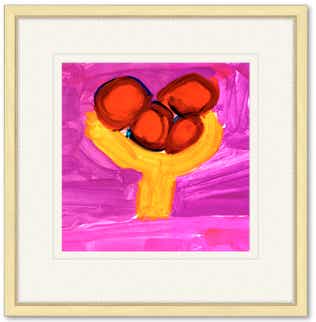 Happy Fruit original watercolor by kids Cortland Bobczynski, Age 6