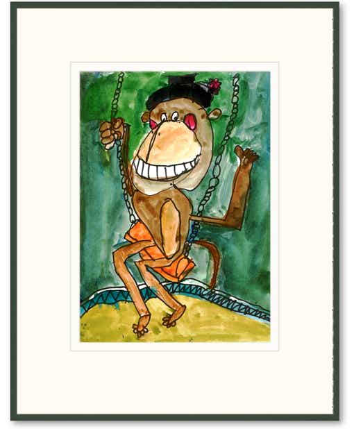 Monkey Illustrated by Kids Children