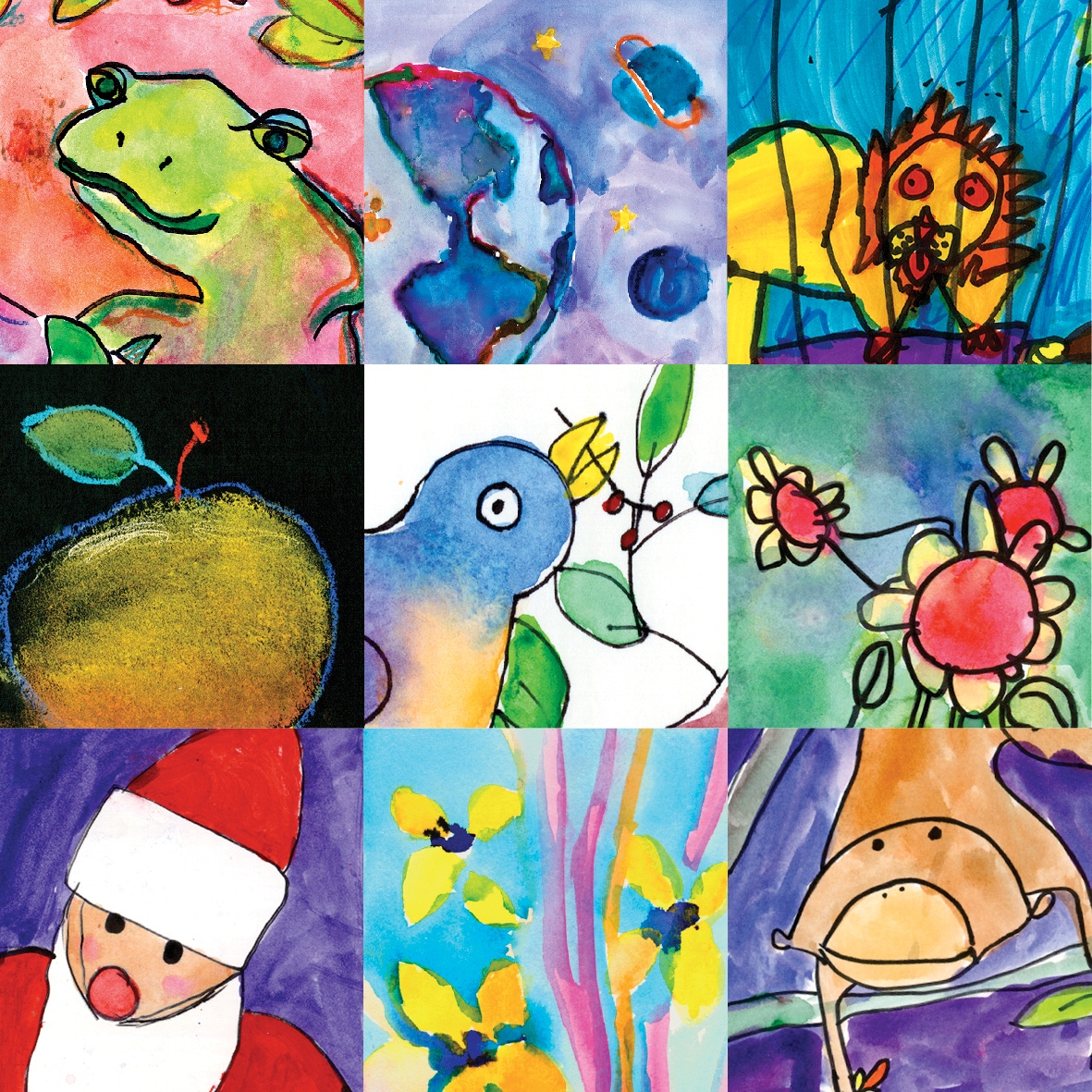 Original Art Made by Kids for Sale, Stock Images and Licensed Art  Illustrations, Kids-Did-It! Designs Kids' Art Collection